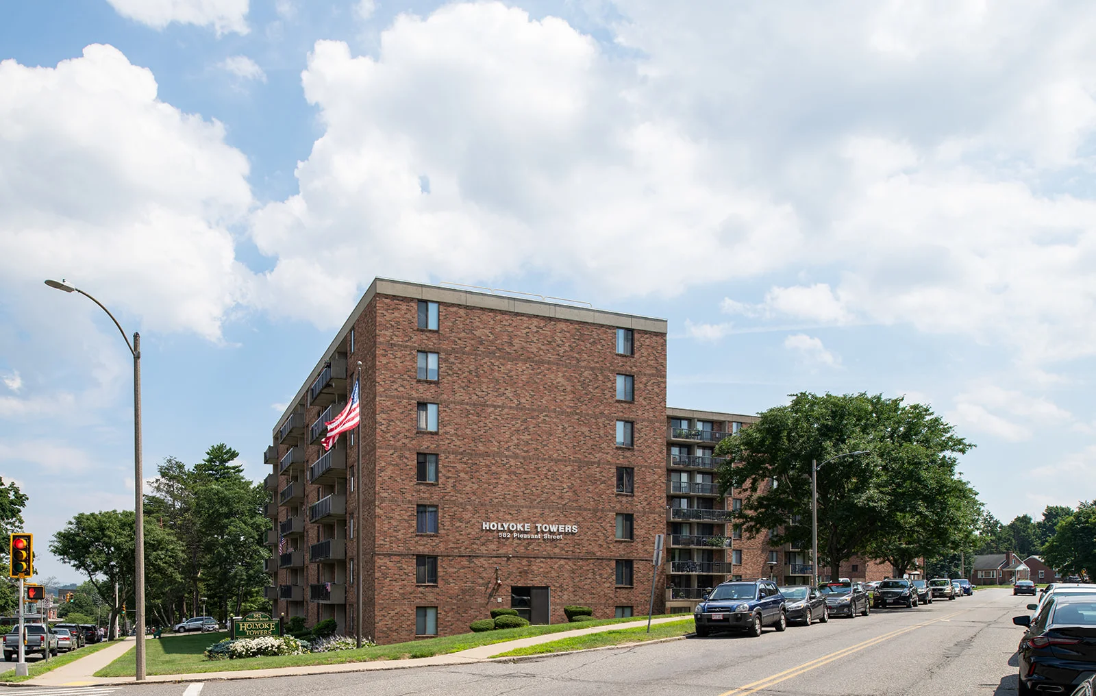 Holyoke Towers building front exterior